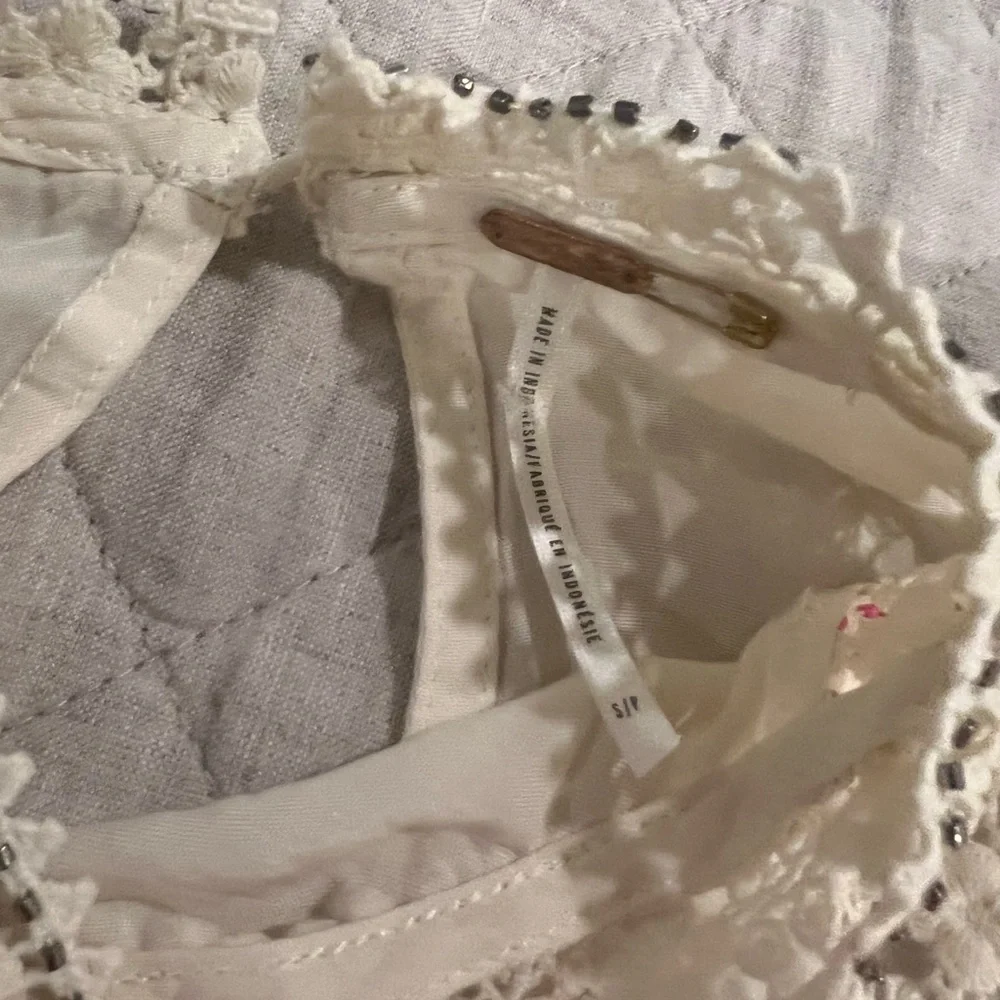 Free People Embroidered Lace Blouse